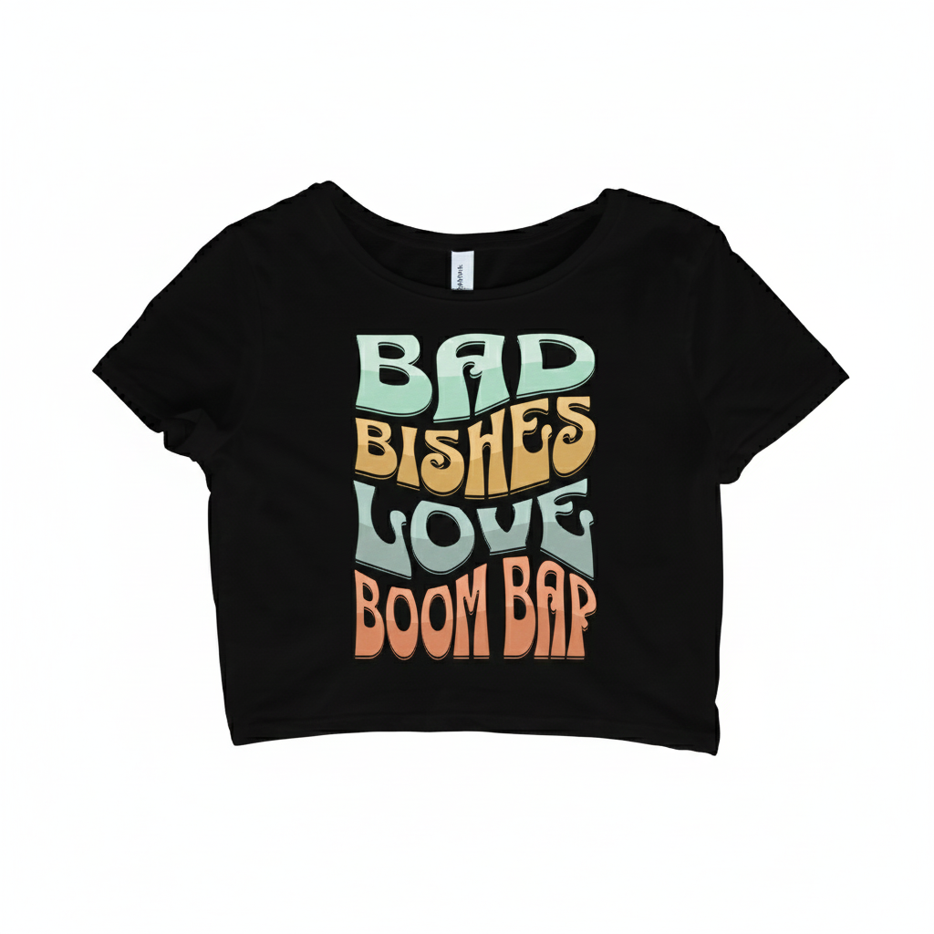 Bad Bishes Love Boom Bap Crop Tee